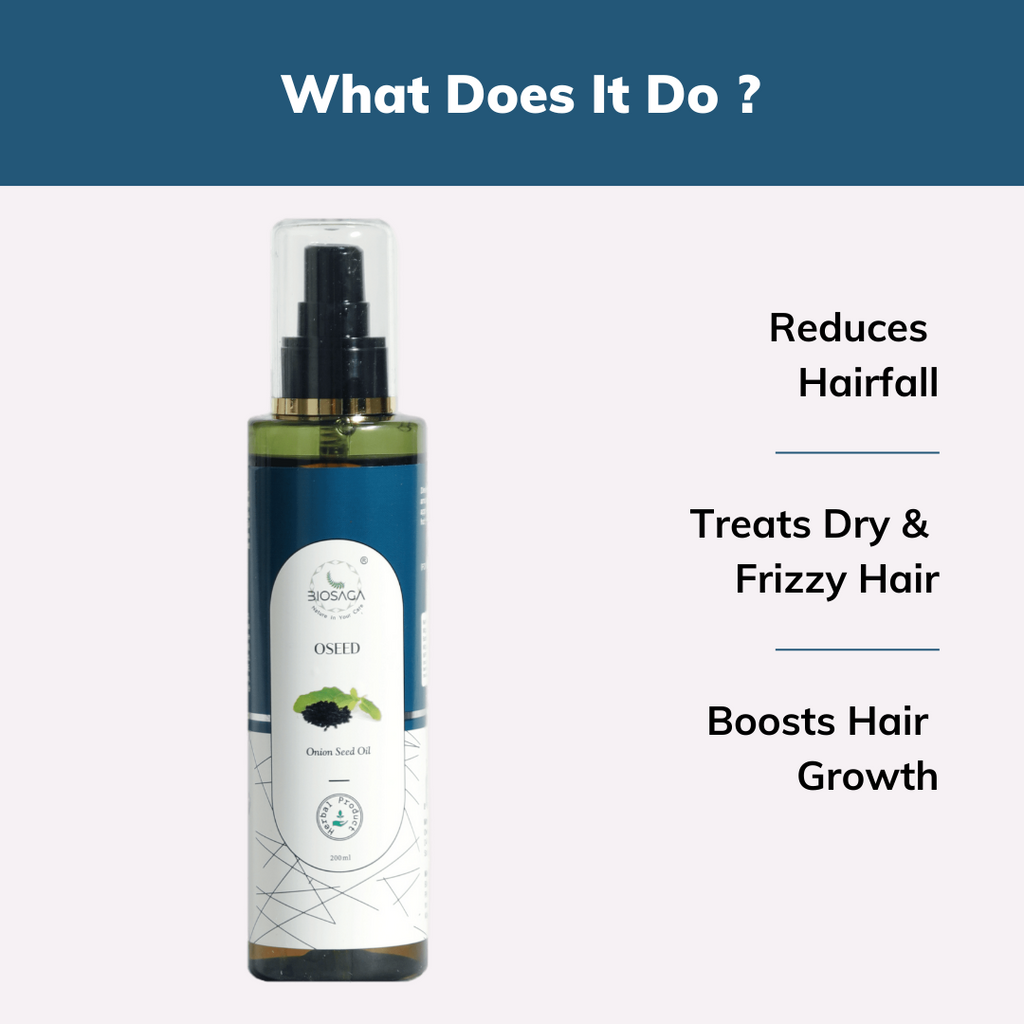 OSEED Onion Hair Oil for Damage Control with 13 Natural Ingredients