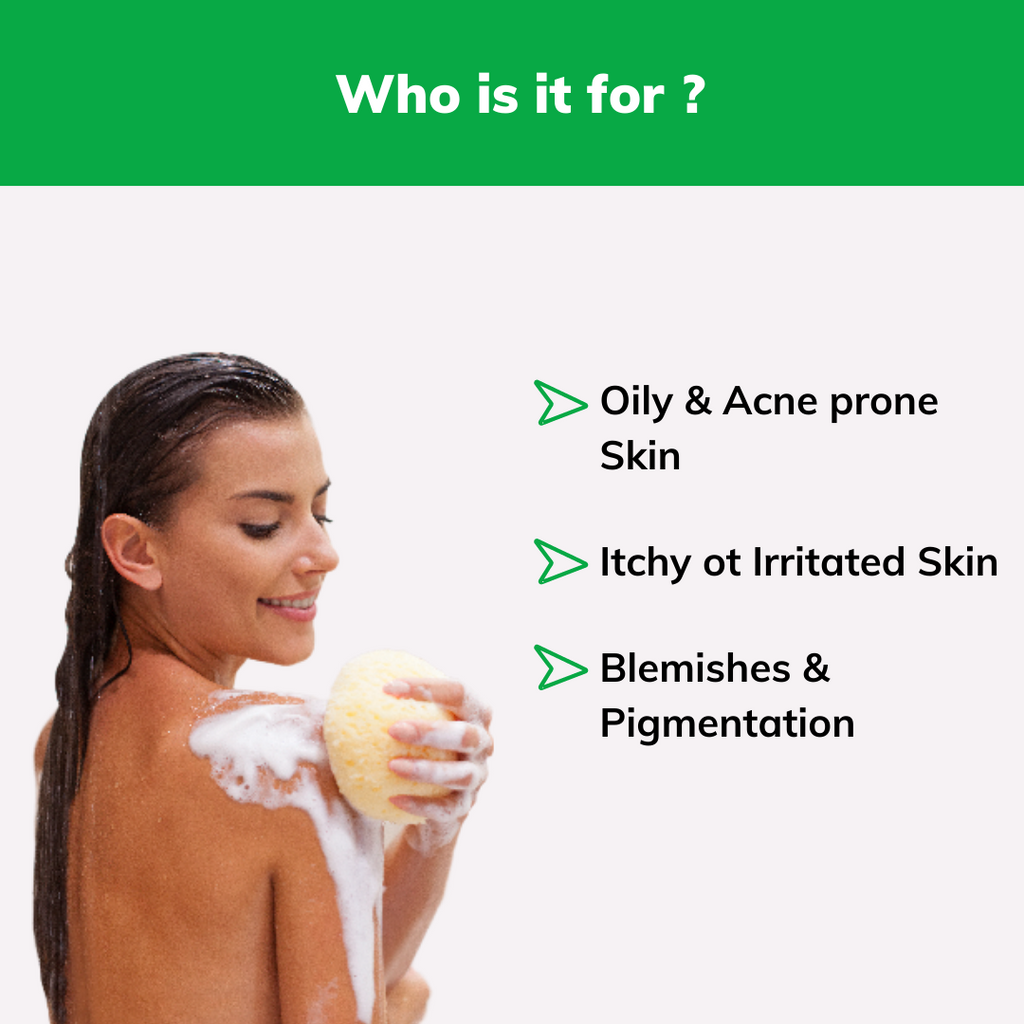 NTEA Acne Shield Bodywash with Neem & Tea Tree for Oily Skin