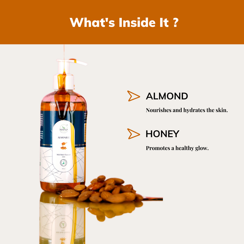 ALMONBEE Dryness Rescue Bodywash with Almond & Honey