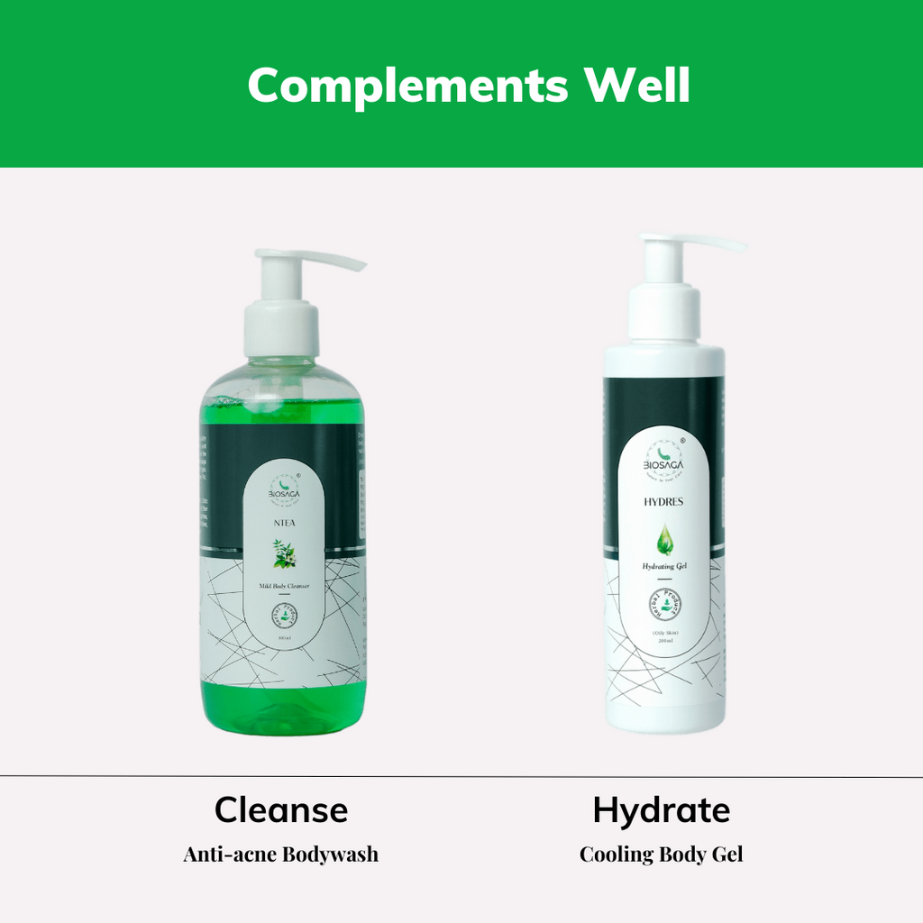 NTEA Acne Shield Bodywash with Neem & Tea Tree for Oily Skin