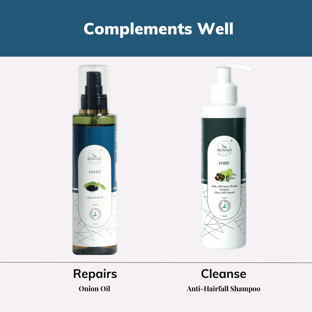 OSEED Onion Hair Oil for Damage Control with 13 Natural Ingredients
