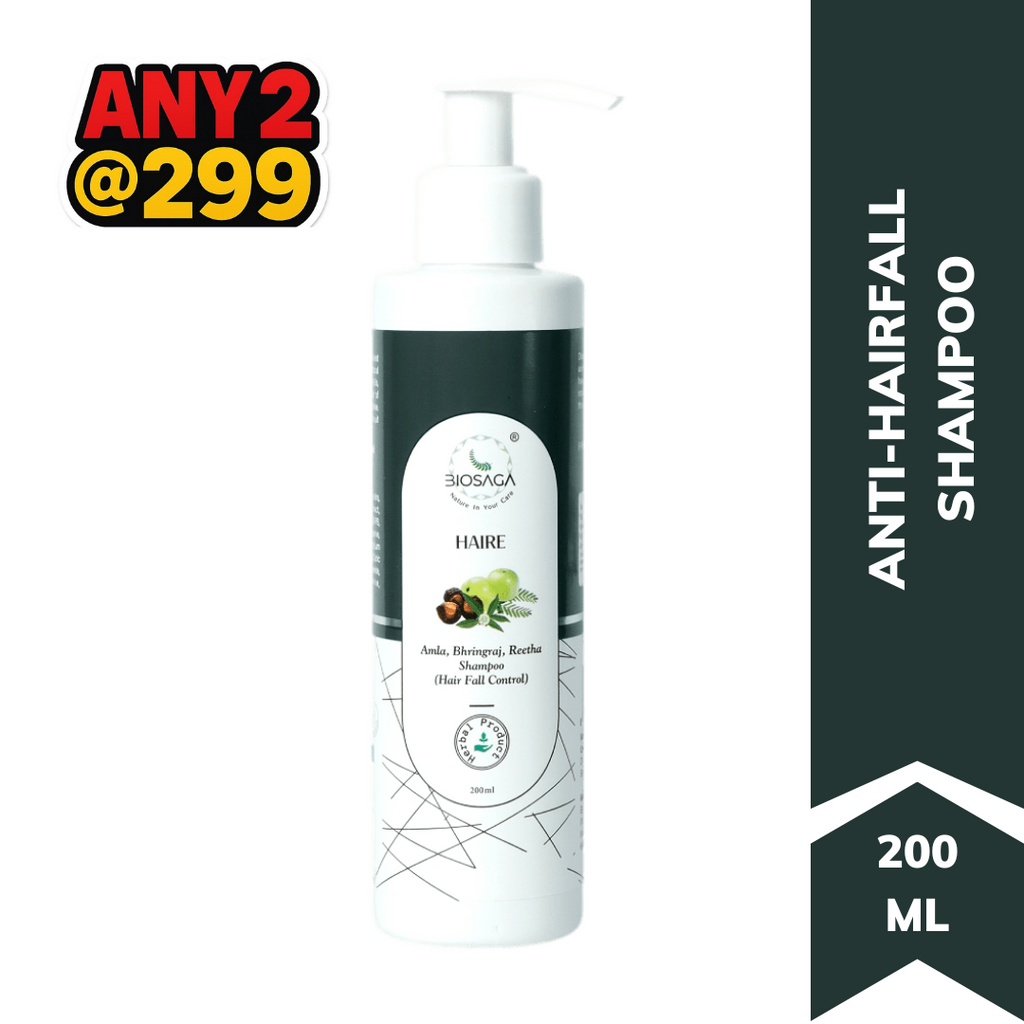 HAIRE Anti-Hairfall Shampoo with Amla, Bhringraj & Reetha